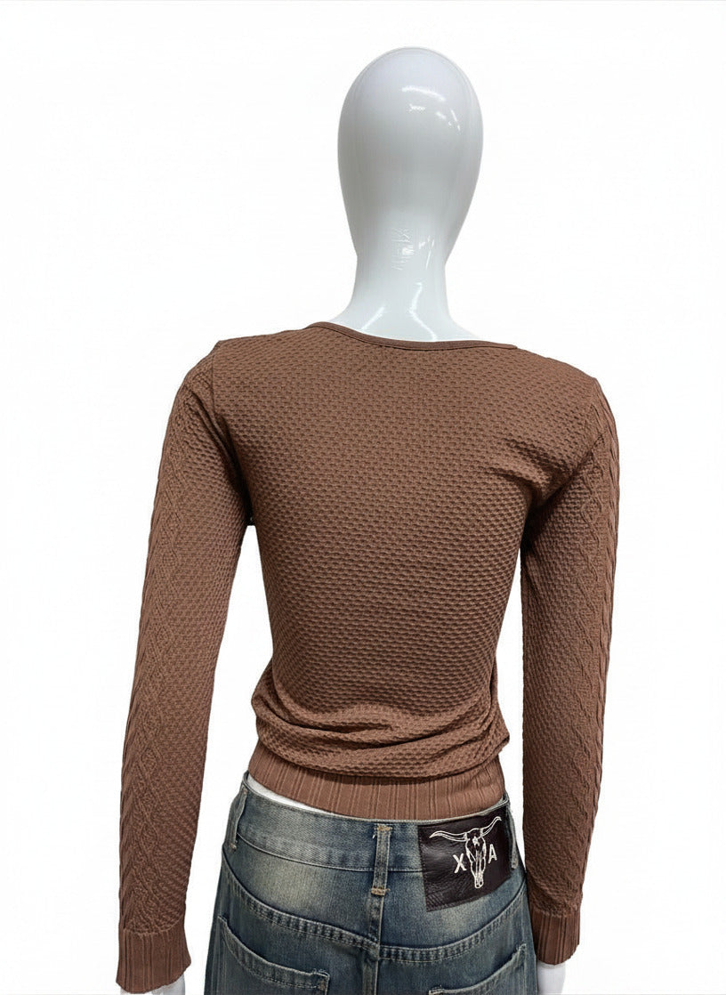 Adjustable Brown sweater