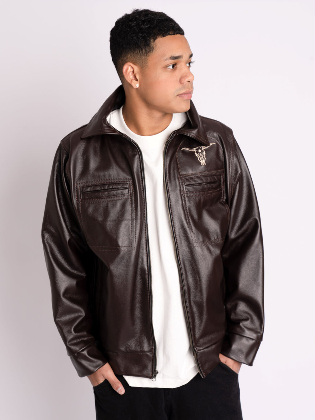Premium Brown Top Grain Leather Jacket