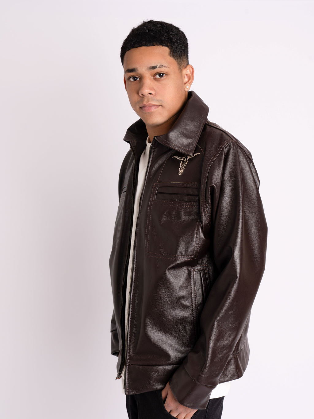 Premium Brown Top Grain Leather Jacket