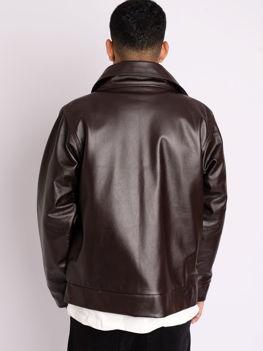 Premium Brown Top Grain Leather Jacket
