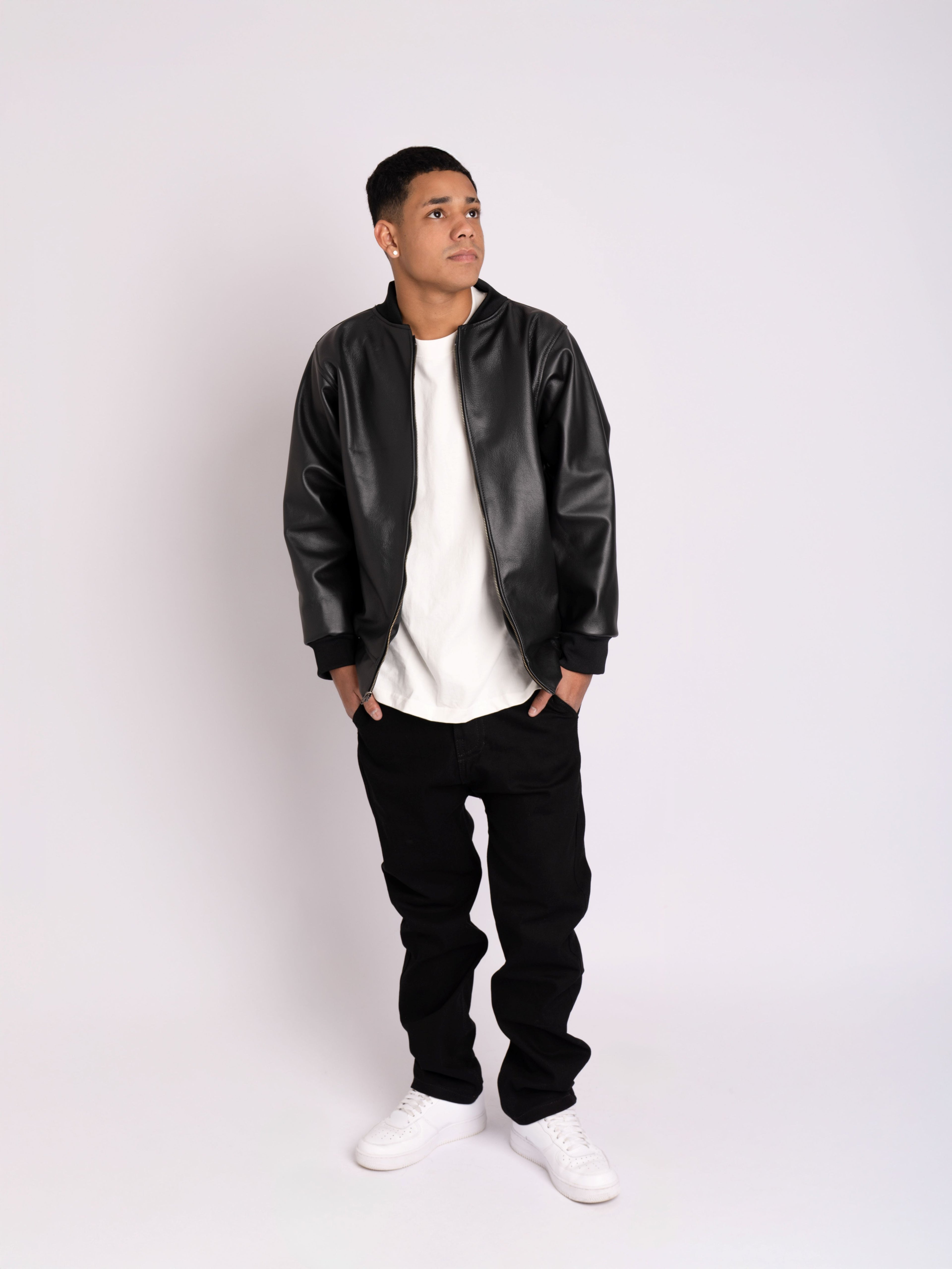 Cow Lether Jacket Black