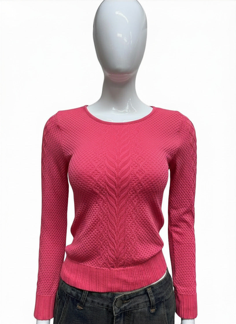 Adjustable pink sweater