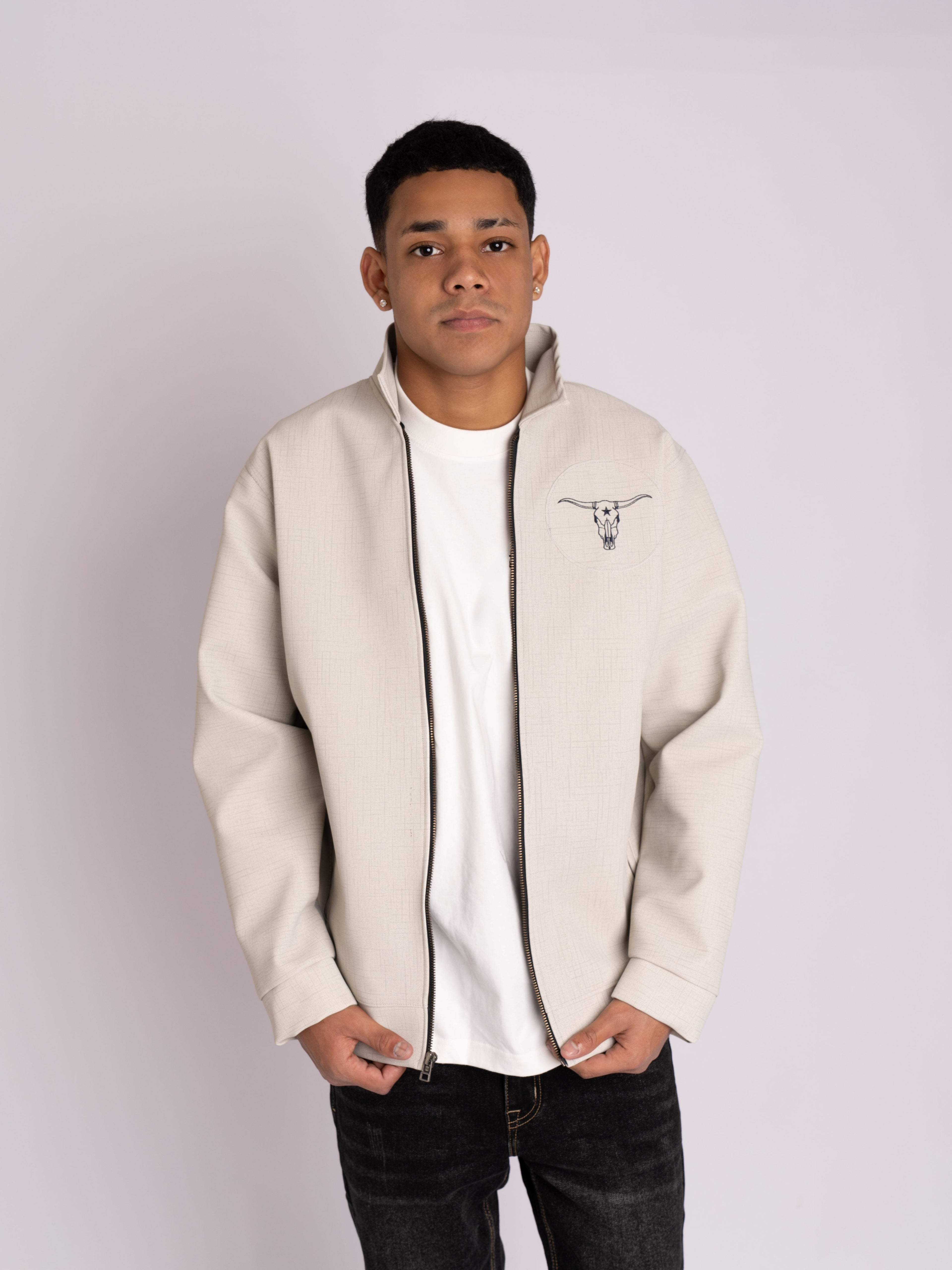 White Lether jacket